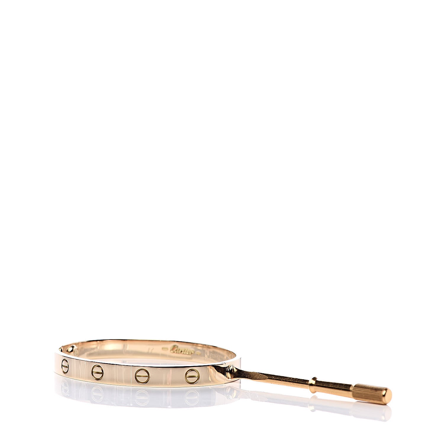 Cartier 18K Yellow Gold LOVE Bracelet 17 5 of 5