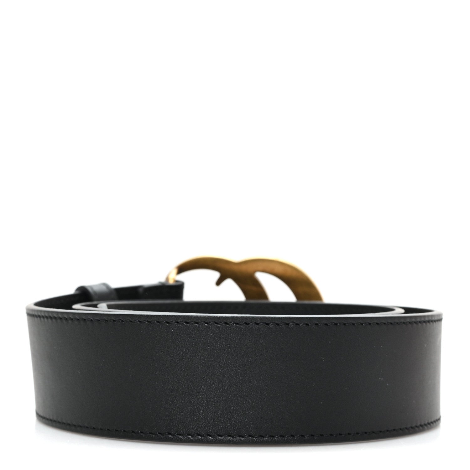 Gucci Calfskin Double G 40mm Belt 75 30 Black 2 of 5