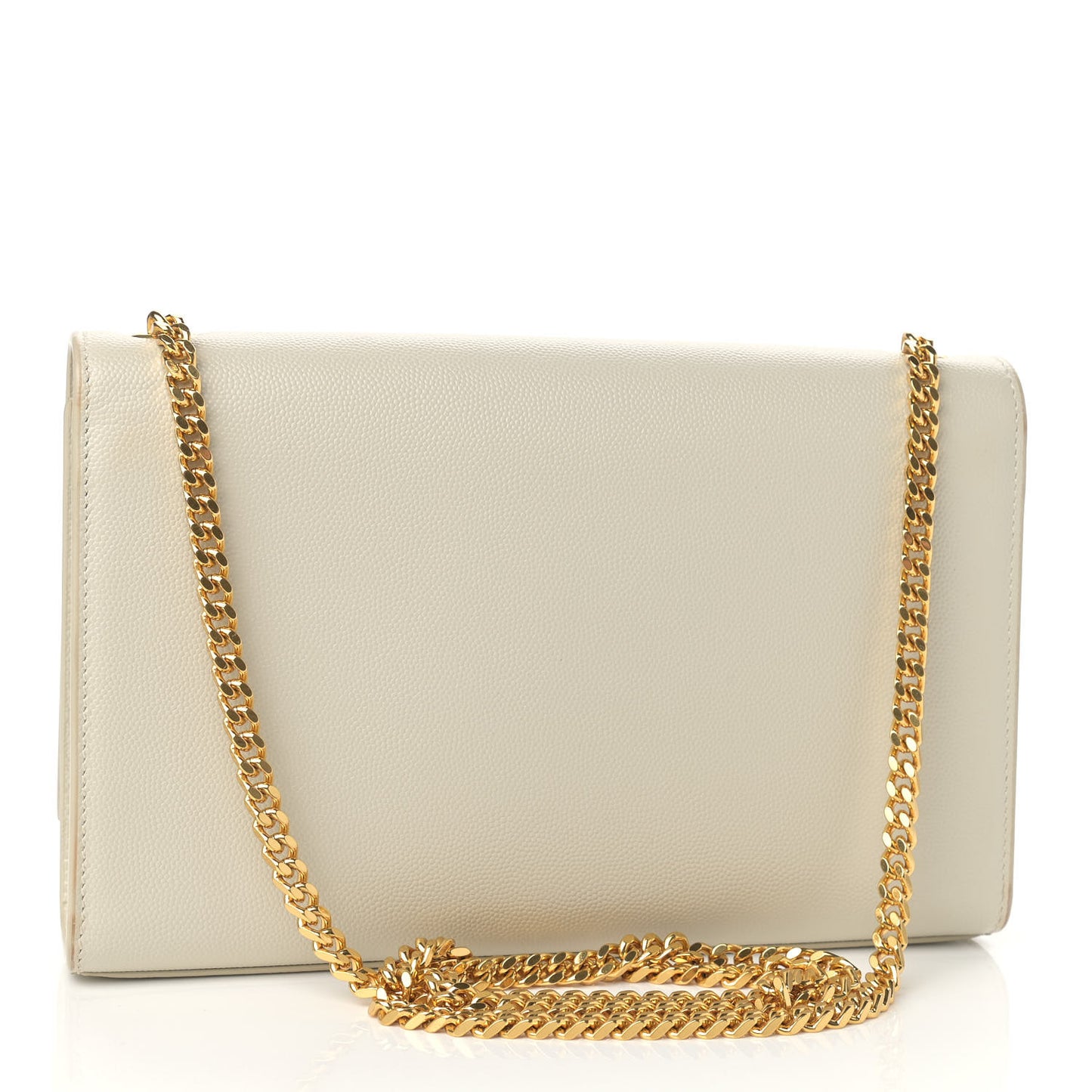 Grain De Poudre Medium Classic Monogram Kate Satchel Crema Soft