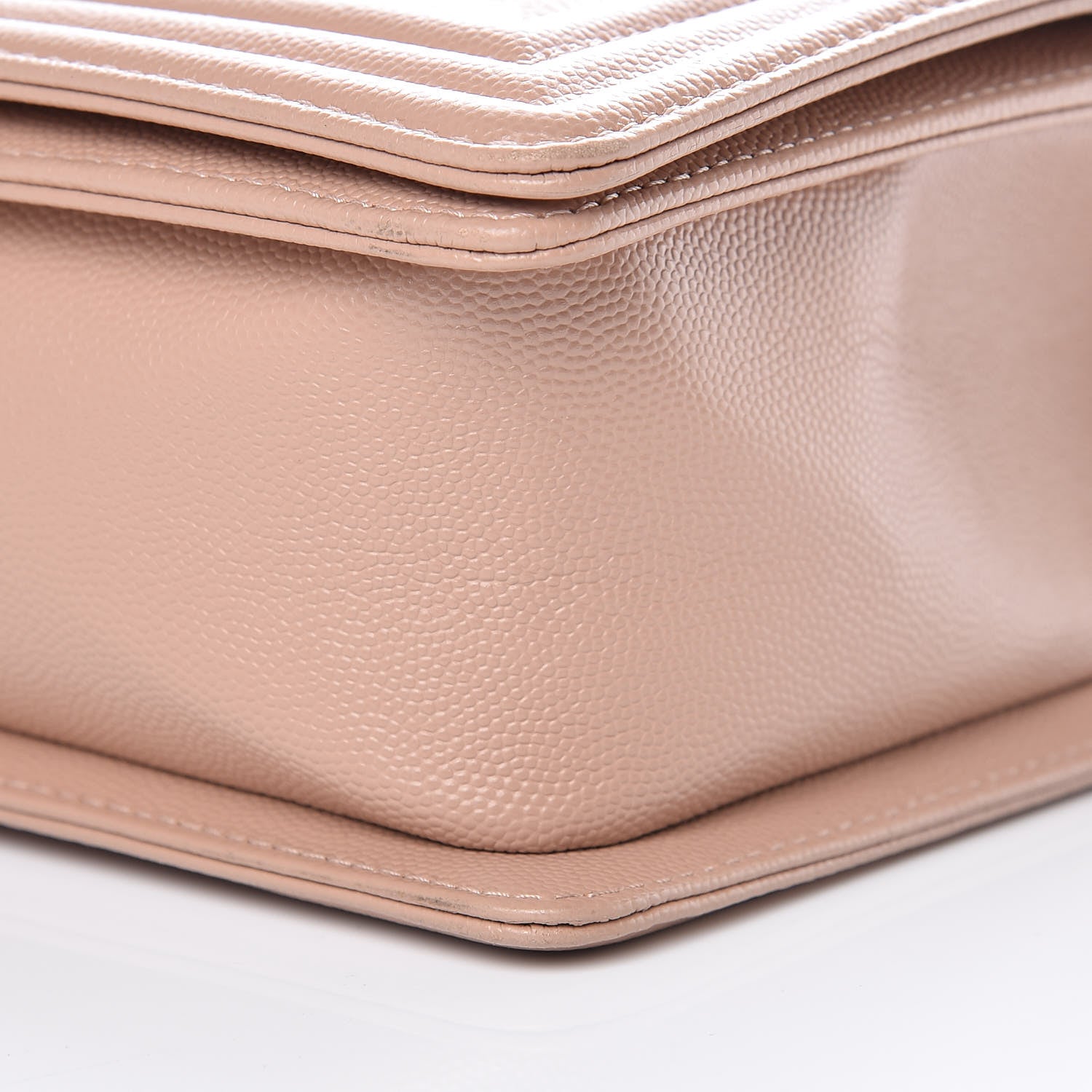 Chanel Caviar Quilted New Medium Boy Flap Beige 11 of 13