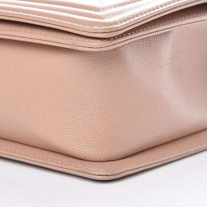 Chanel Caviar Quilted New Medium Boy Flap Beige 11 of 13