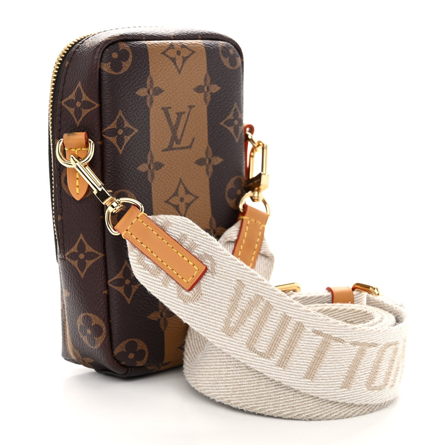 Louis Vuitton X NIGO Reverse Monogram Flat Double Phone Pouch 3 of 10