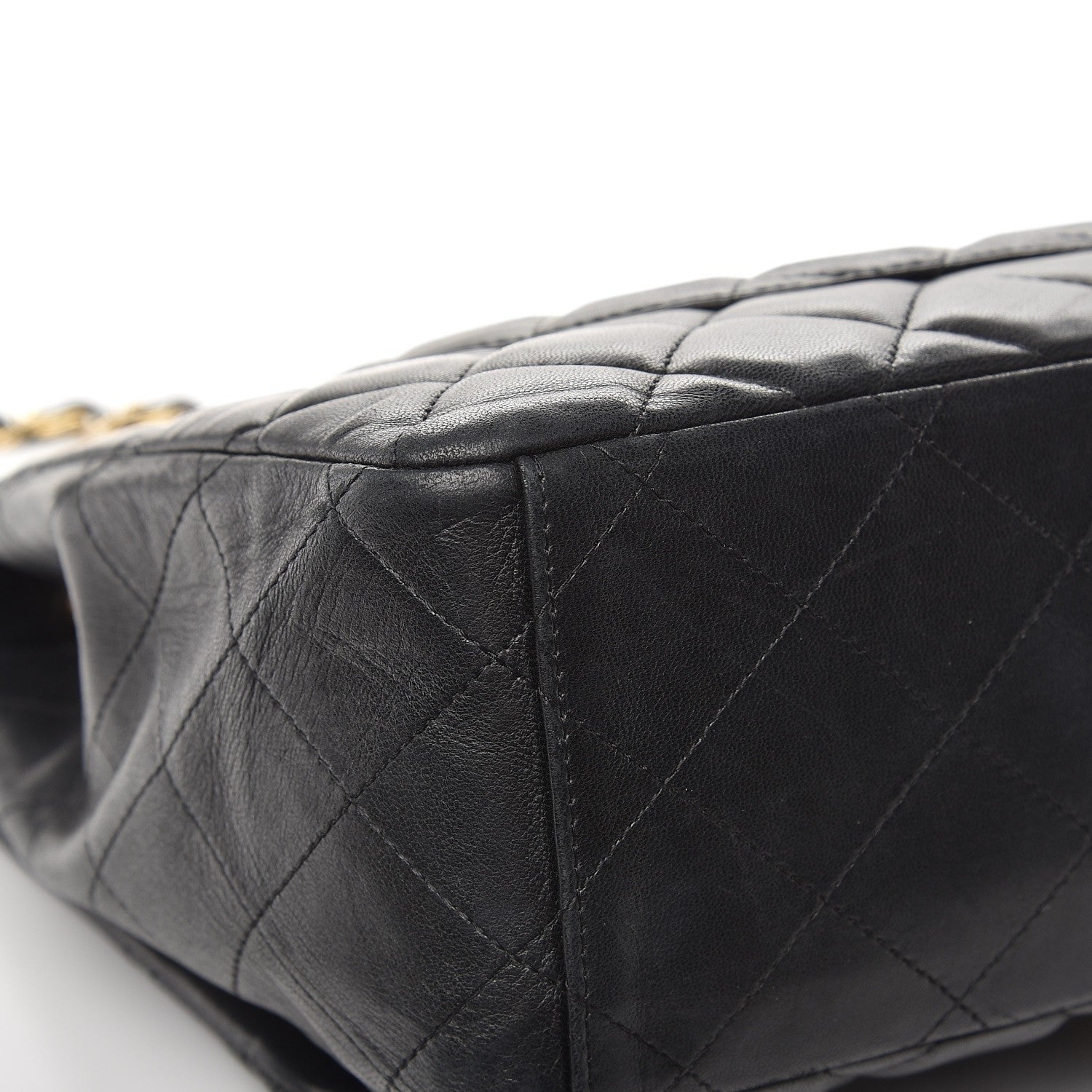 Chanel Lambskin Quilted Maxi Single Flap Black 13 of 14