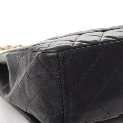 Chanel Lambskin Quilted Maxi Single Flap Black 13 of 14