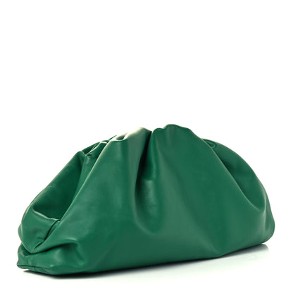 Bottega Veneta Smooth Butter Calf The Pouch Oversized Clutch Racing Green 3 of 11