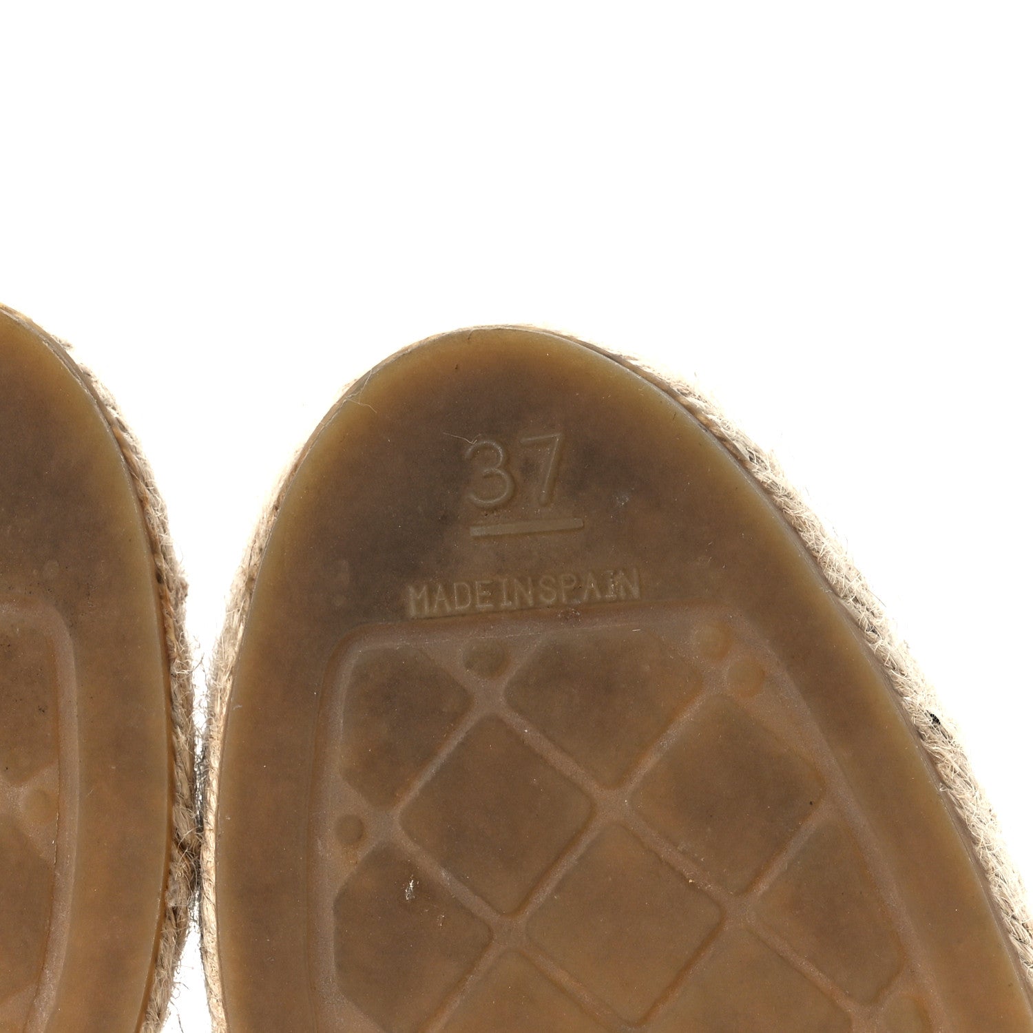 Chanel Lambskin CC Espadrilles 37 Beige Black 6 of 11