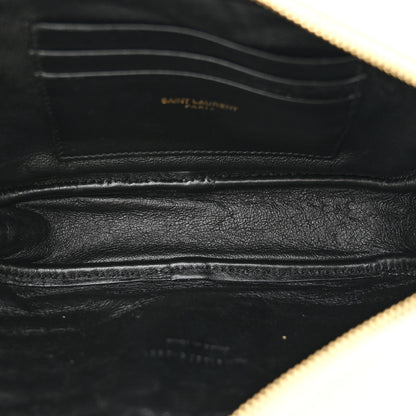 Saint Laurent Grain De Poudre Matelasse Monogram Mini Lou Camera Bag Crema Soft 5 of 11