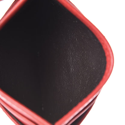 Gucci Calfskin Matelasse GG Marmont Card Holder Hibiscus Red 5 of 7