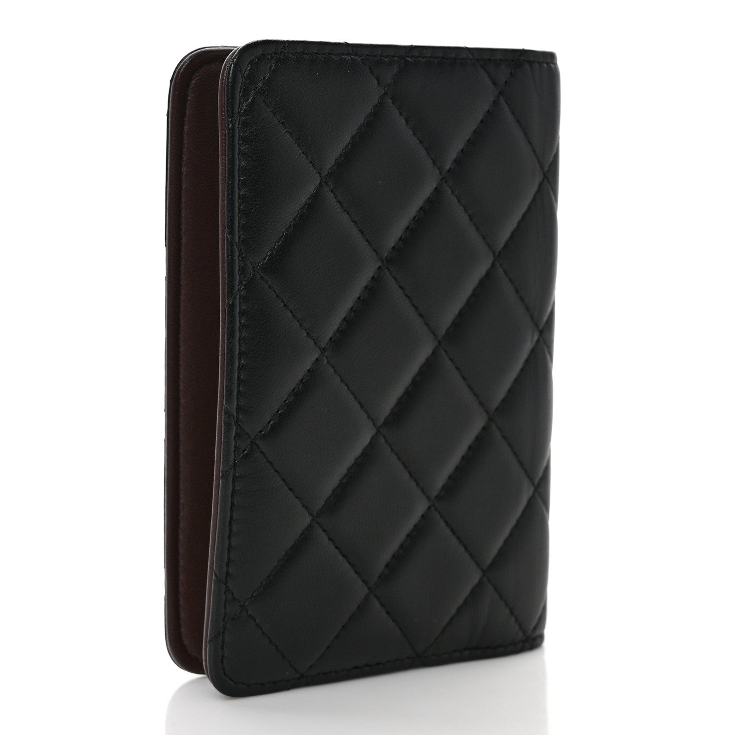 Chanel Lambskin Quilted Small Agenda Cover Black 3 of 7