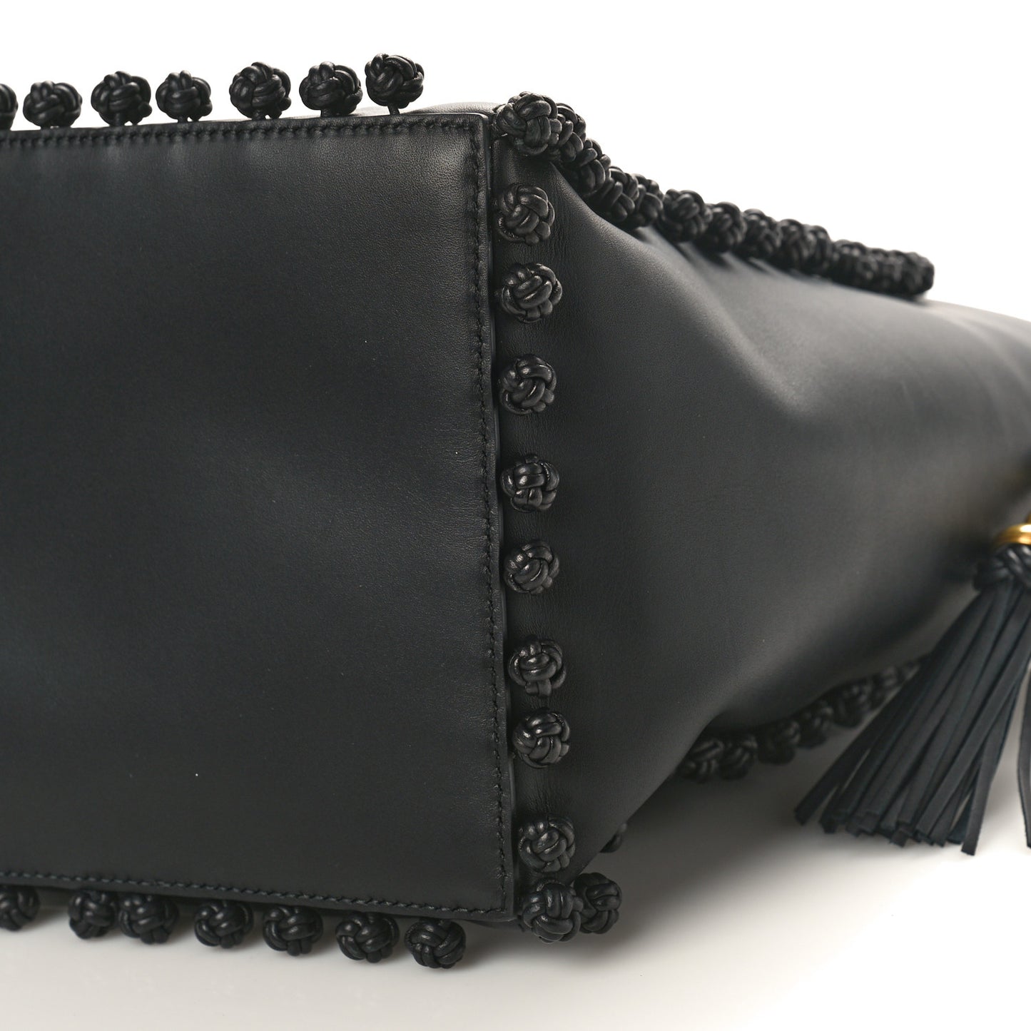 Lambskin Bucket Bag Black