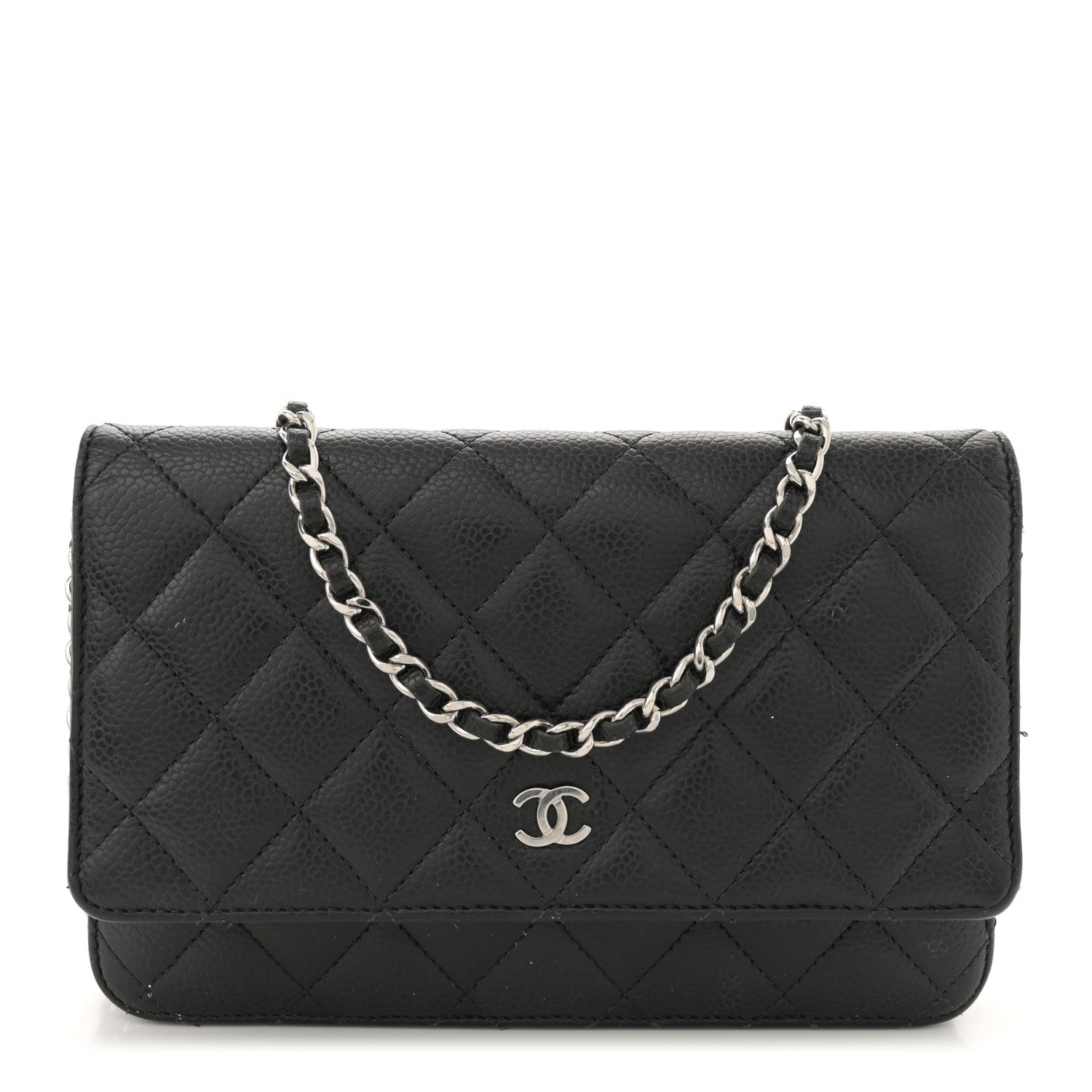 Chanel Caviar Quilted Wallet on Chain WOC Black 1 of 17