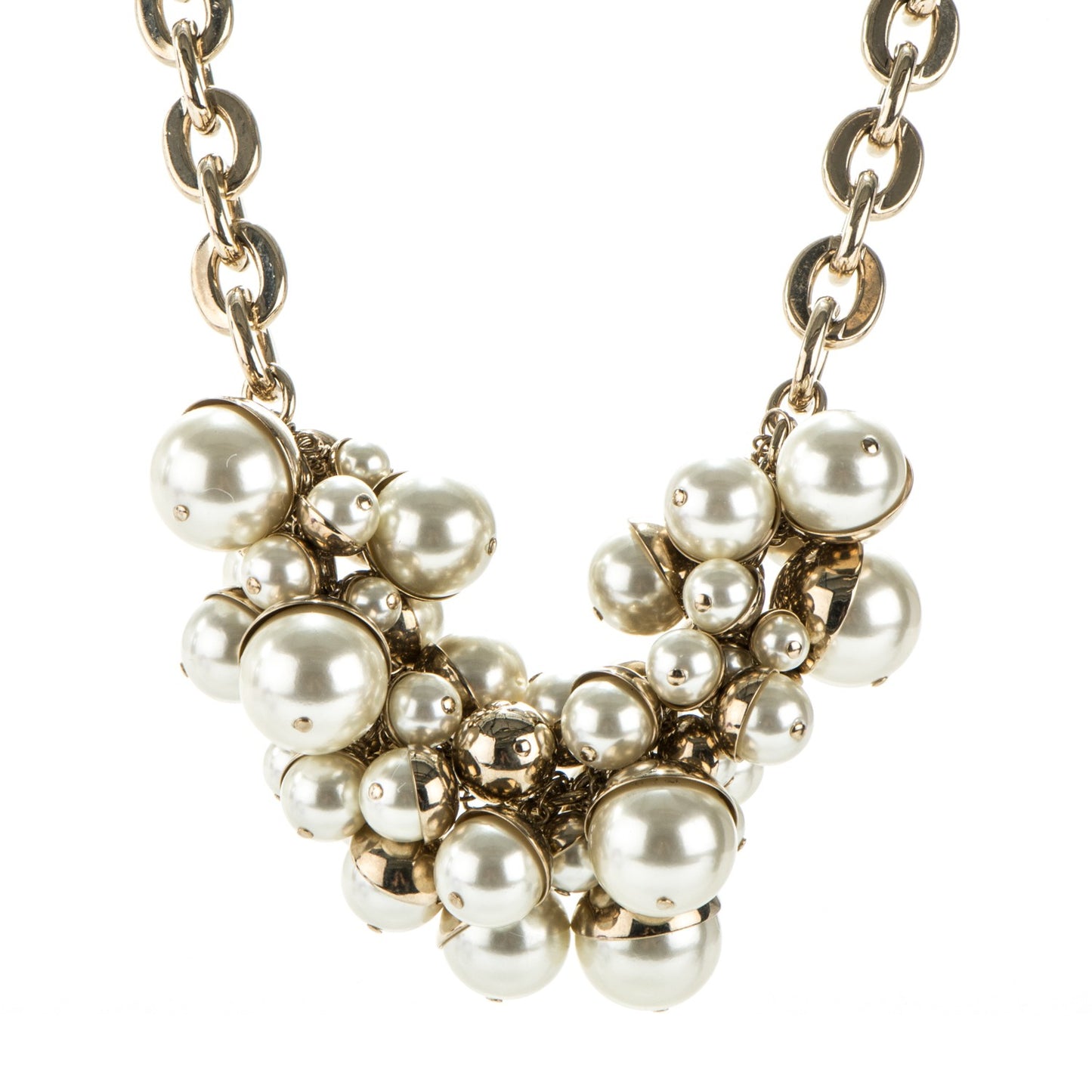Pearl Mise en Dior Tribal Necklace Gold
