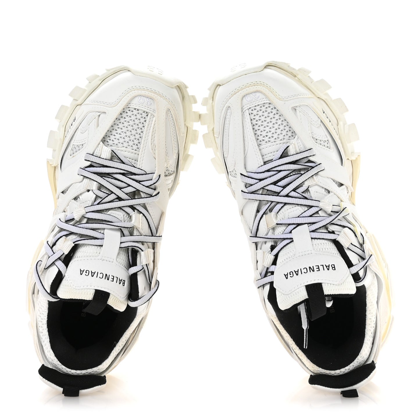 Rubber Mesh Fabric Bicolor Recycled Sole Womens Track Sneakers 39 White Black