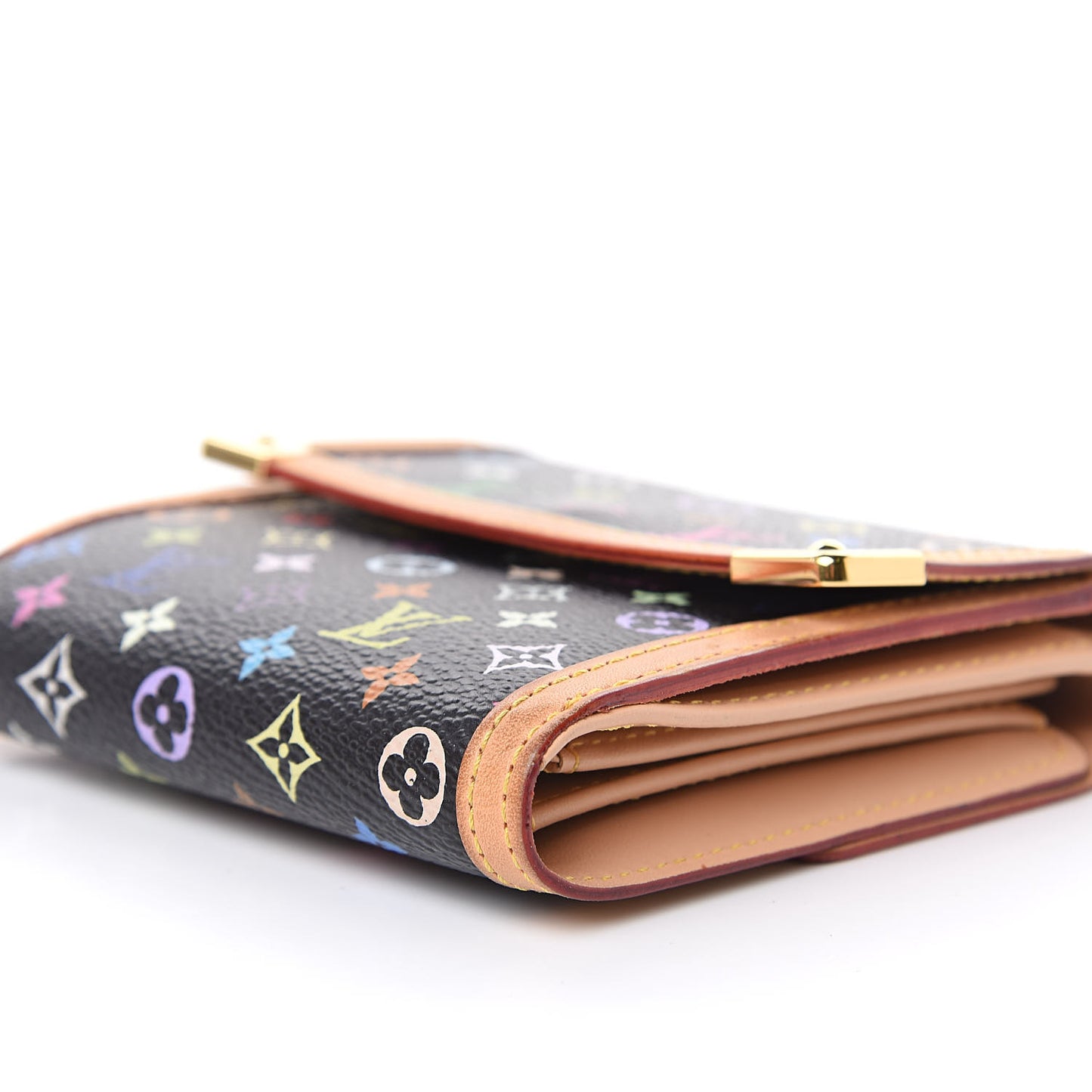 Monogram Multicolor Porte-Monnaie Billets Wallet Black