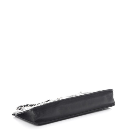 Chanel Lambskin Precious Symbols Pochette Black 5 of 9