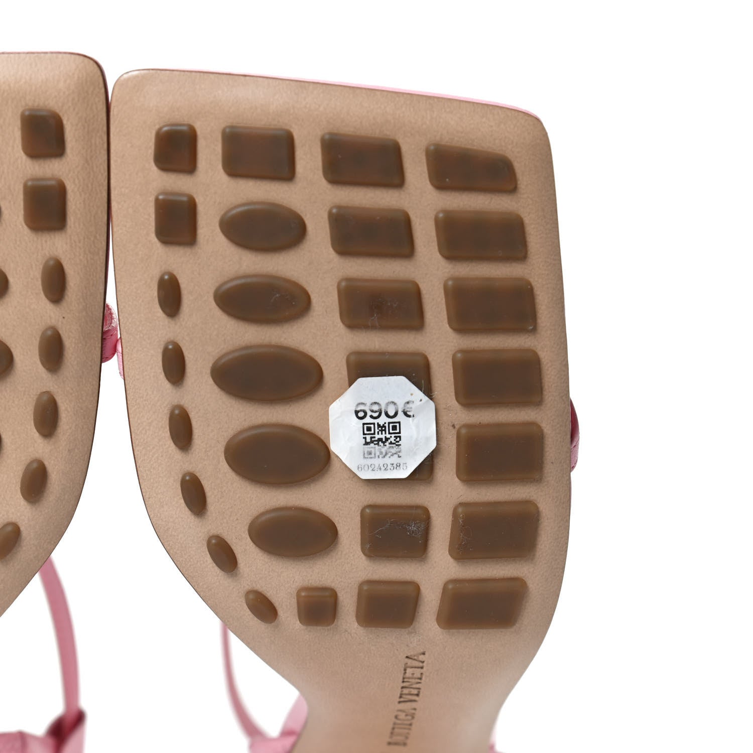 Bottega Veneta Lambskin Studded Stretch Multi Strap 90mm Sandals 38.5 Blossom 9 of 9