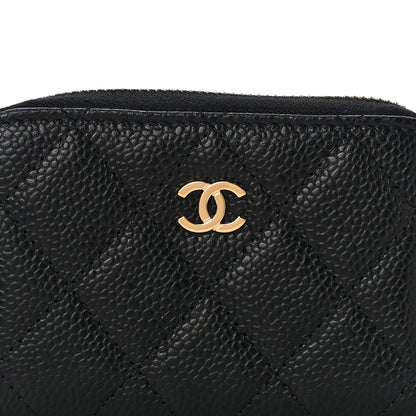 Chanel Caviar Quilted Classic Zipped Coin Purse Black 8 of 12