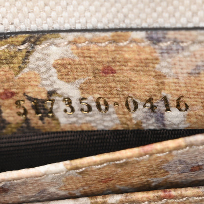 Gucci GG Supreme Monogram Water Flora Web Mini Ophidia Shoulder Bag Beige White Multicolor 7 of 10