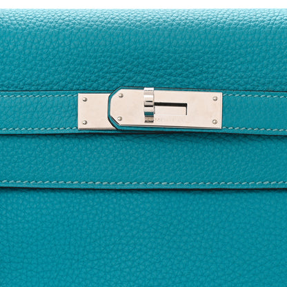 Hermes Togo Kelly Retourne 32 Turquoise 8 of 14