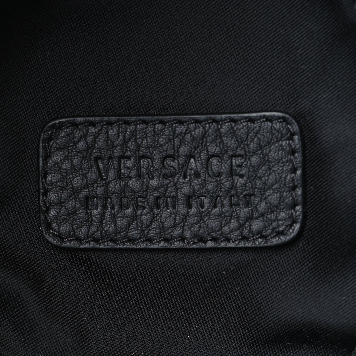 Versace Calfskin Mini Biker Bag Black 5 of 10