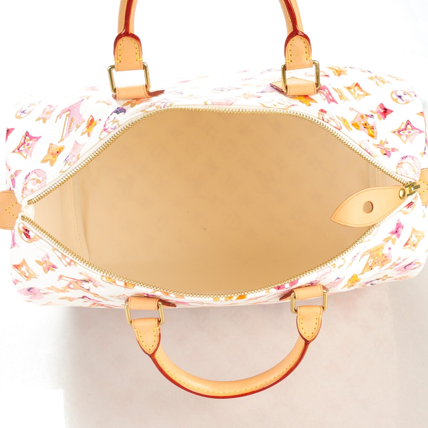 Louis Vuitton Watercolor Aquarelle Speedy 35 White 5 of 7