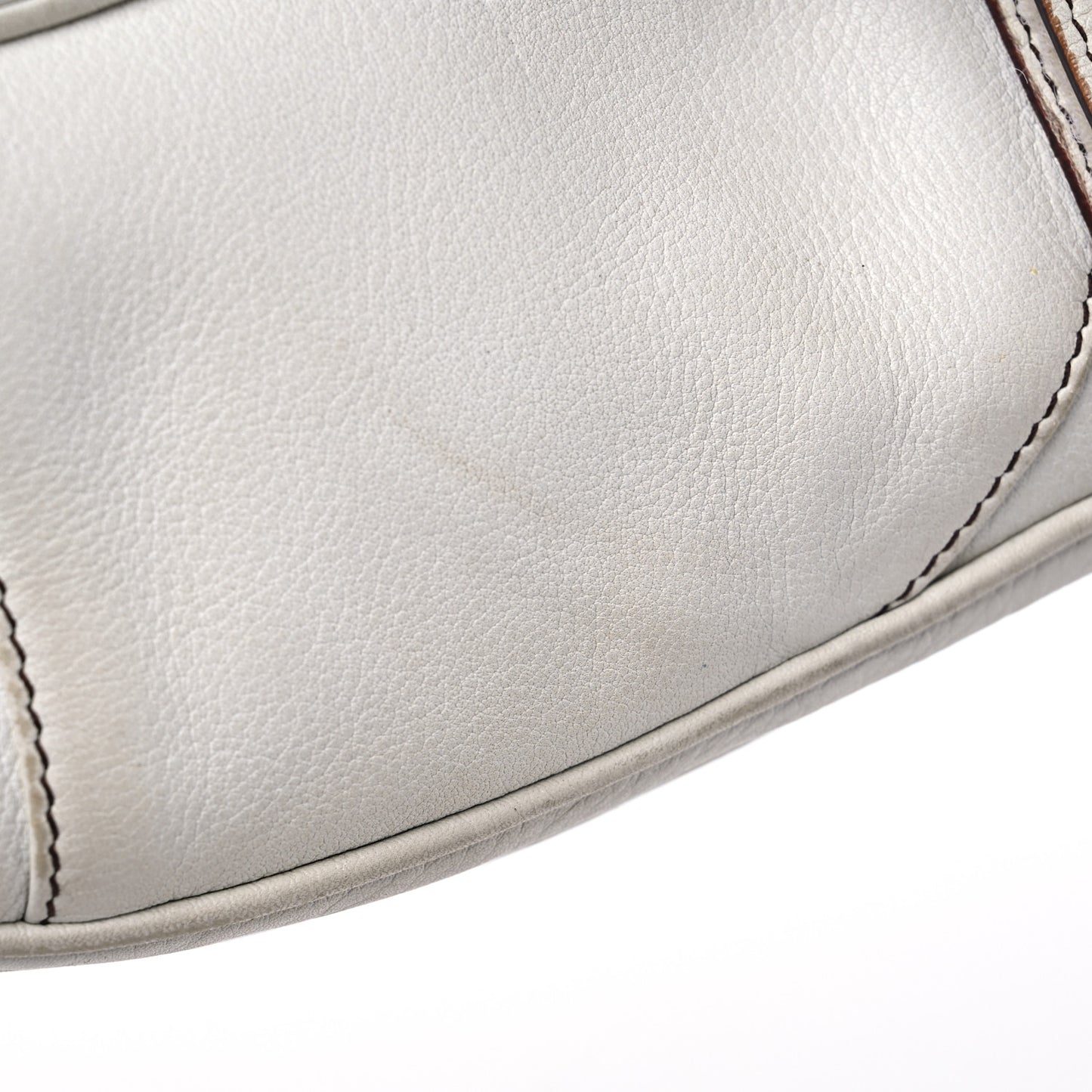 Calfskin Saddle Bag White