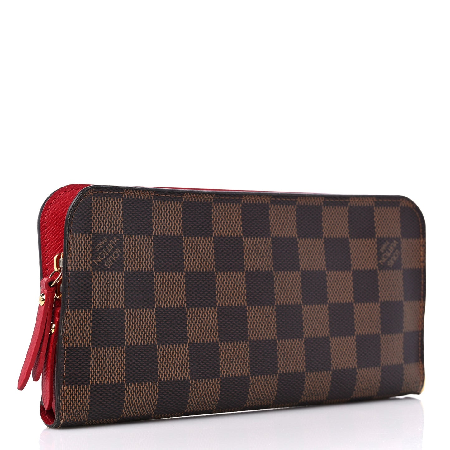 Damier Ebene Insolite Wallet Rouge