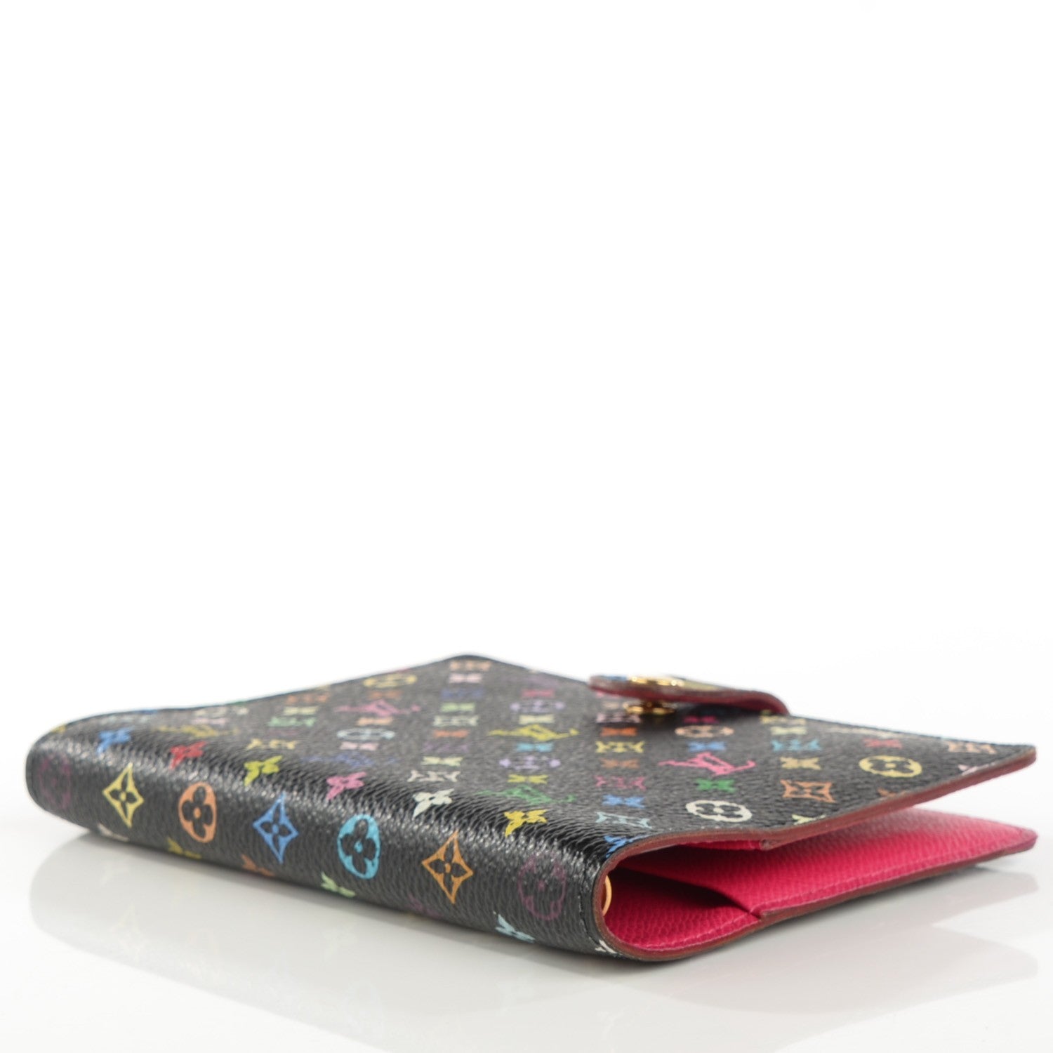Louis Vuitton Monogram Multicolor Small Ring Agenda Cover Black Grenade 4 of 7