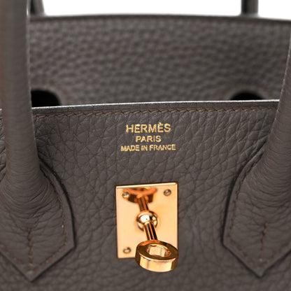 Hermes Togo Birkin 25 Etain 6 of 15