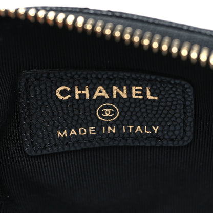 Chanel Caviar Quilted Small Cosmetic Case Black 6 of 8