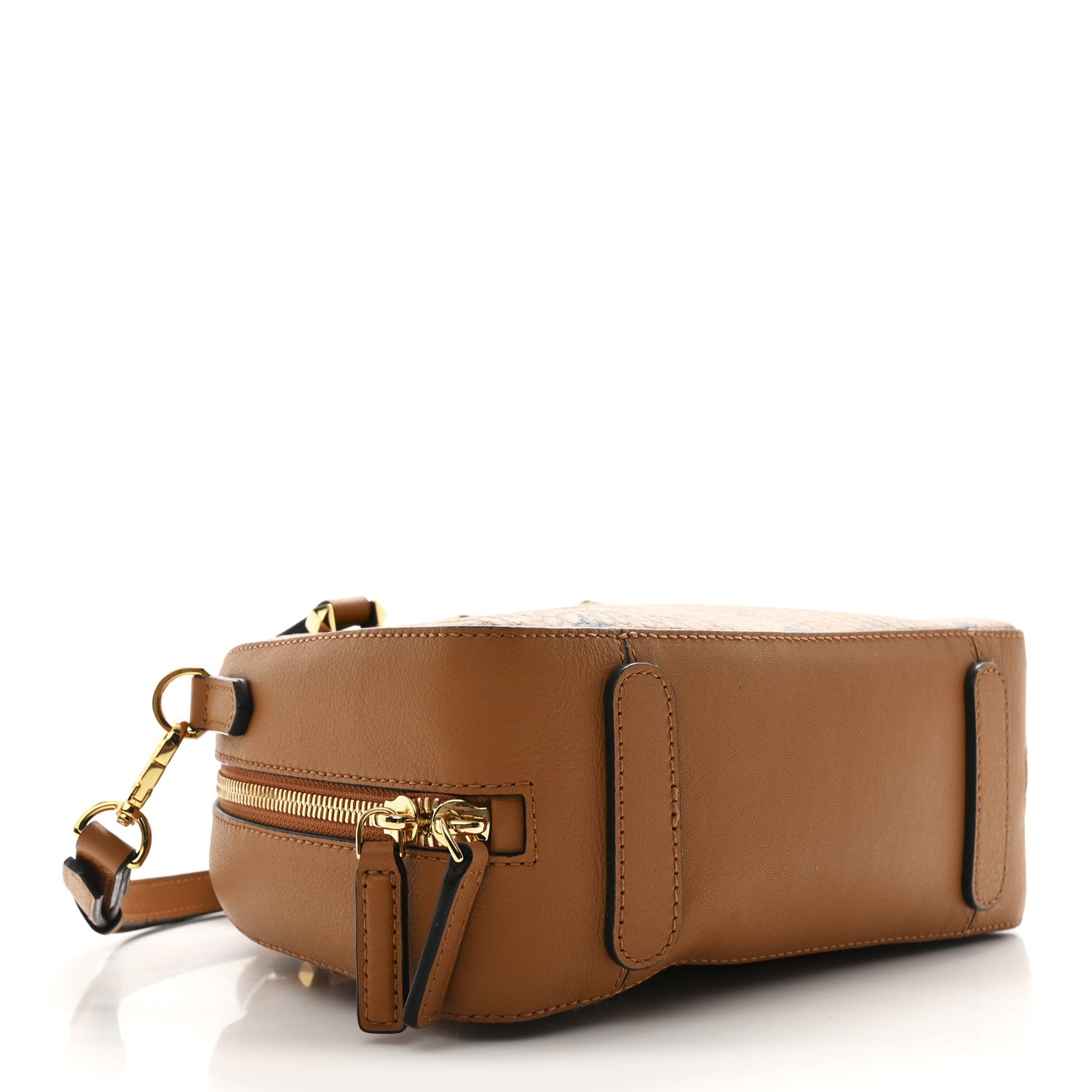 MCM Visetos Essential Small Disco Tote Cognac 1774887 – FASHIONPHILE