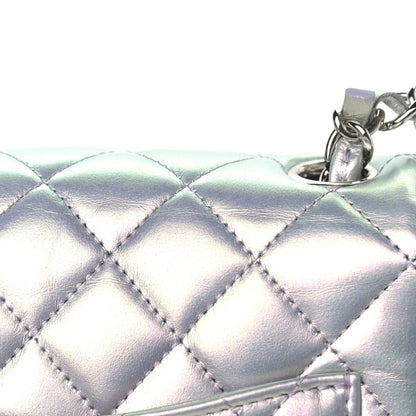 Chanel Iridescent Lambskin Quilted Mini Square Flap Light Purple 11 of 11