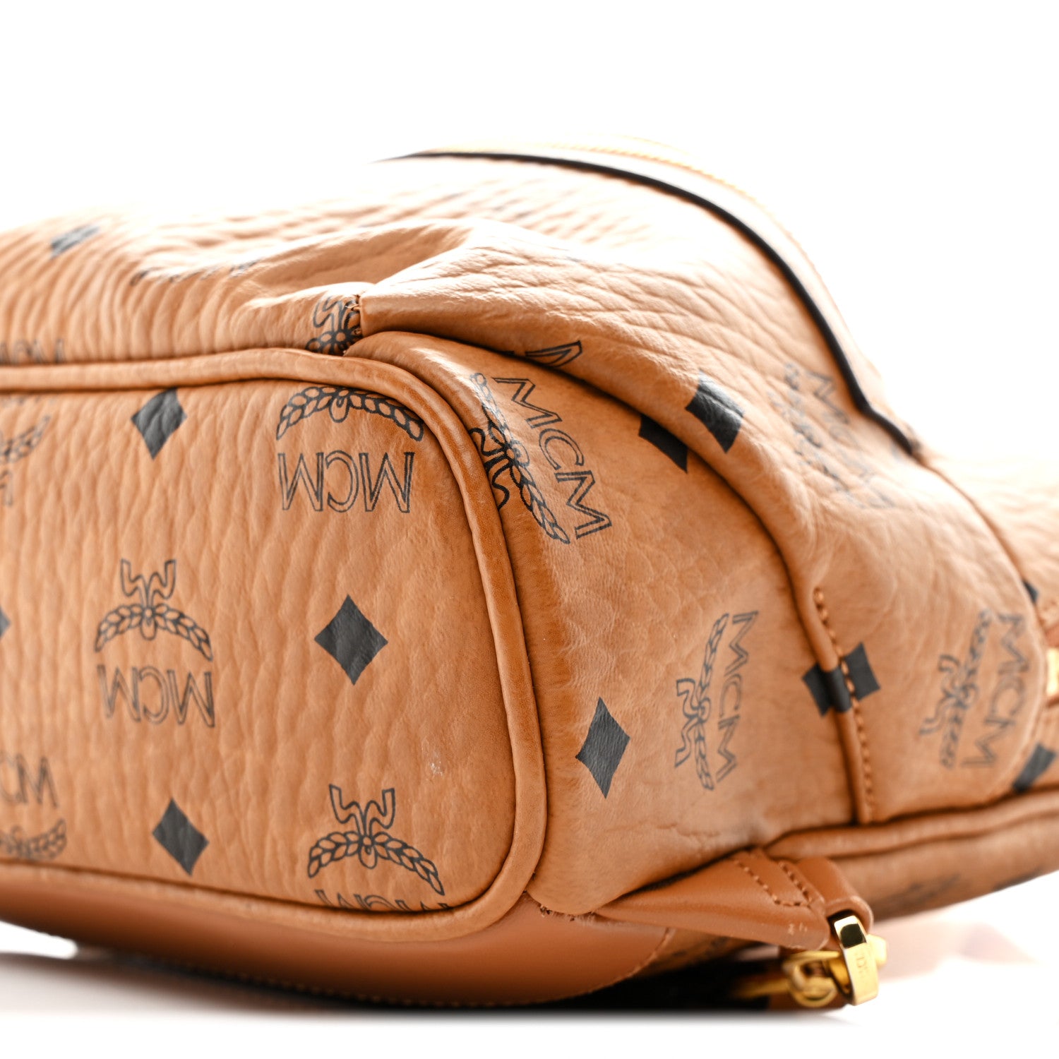 MCM Visetos Klassik Small Sling Bag Cognac 1810971 – FASHIONPHILE