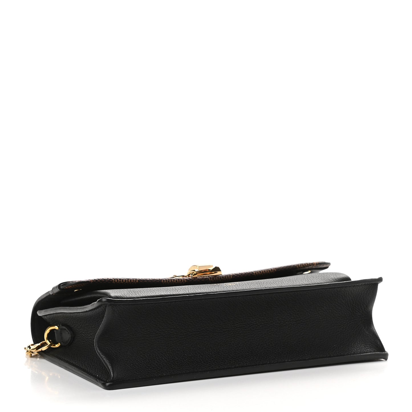 Damier Ebene Vavin Chain Wallet Black