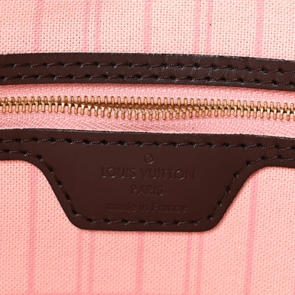 Louis Vuitton Damier Ebene Neo Neverfull MM Rose Ballerine 6 of 10