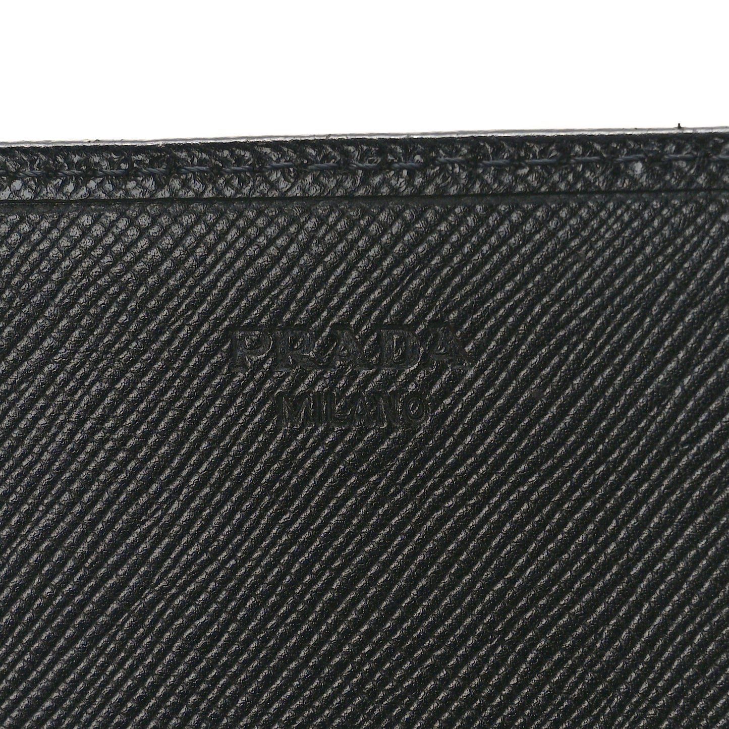 Saffiano Triangle Continental Flap Wallet Black