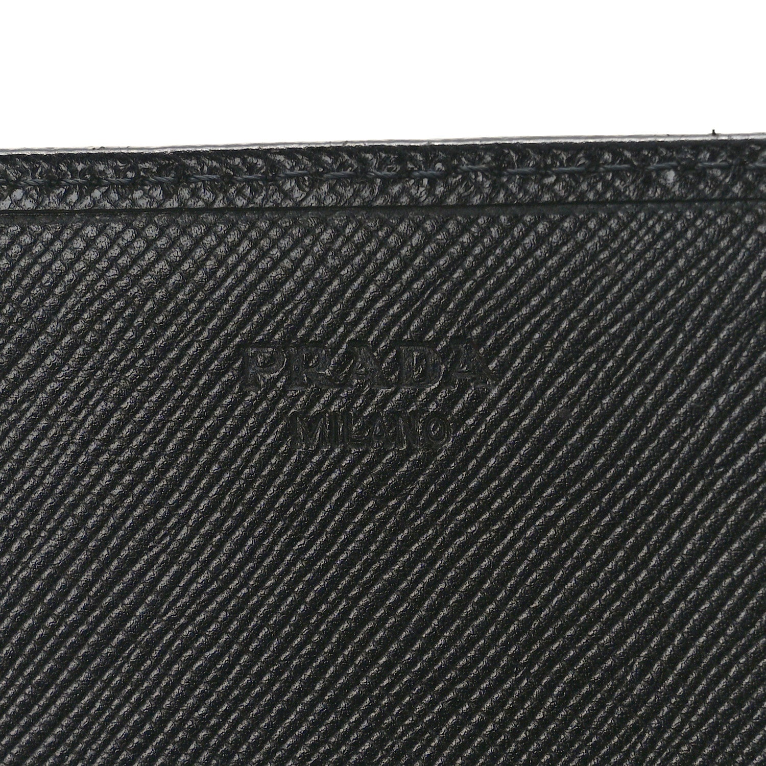 Prada Saffiano Triangle Continental Flap Wallet Black 6 of 9