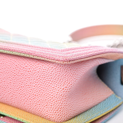 Chanel Caviar Quilted Small Cuba Rainbow Boy Flap Multicolor 10 of 11