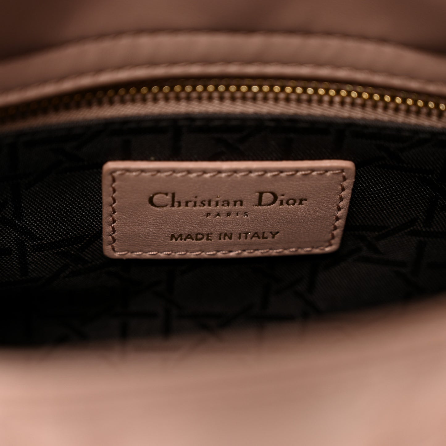 Lambskin Cannage Mini Lady Dior Fard