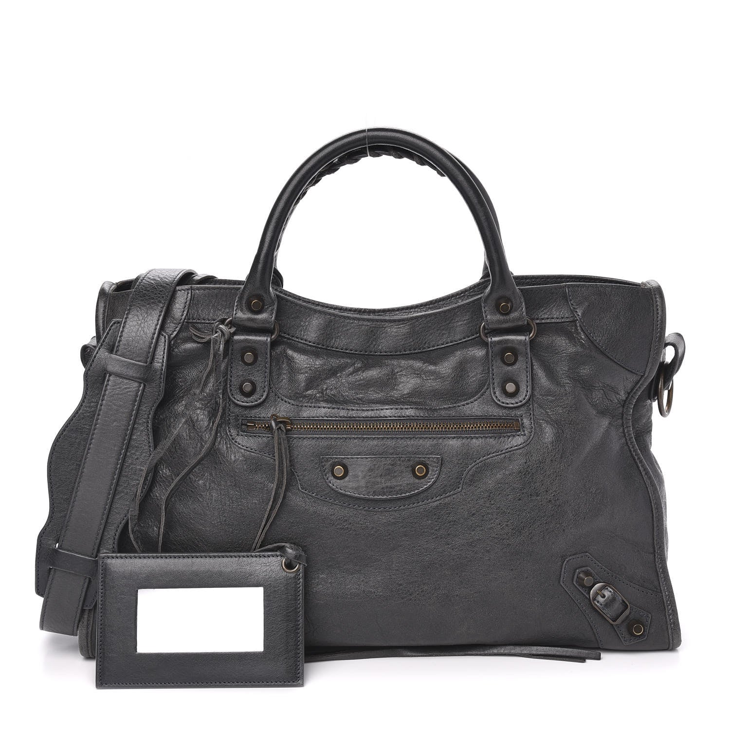 Balenciaga Agneau Classic Hardware City Anthracite 1 of 9