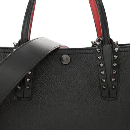 Christian Louboutin Calfskin Spikes Mini East West Cabata Tote Black 8 of 13