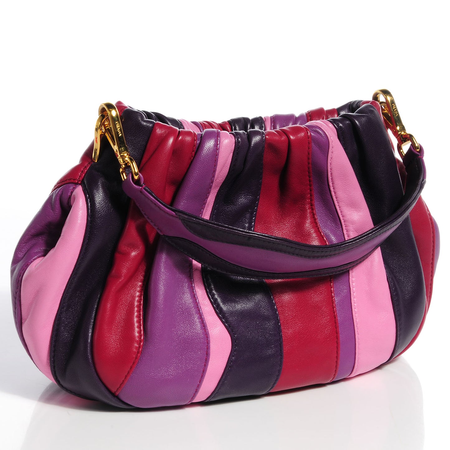 Nappa Trembled Blossoms Stripes Crossbody Ibisco Viola