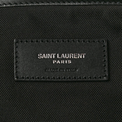 Saint Laurent Canvas Zebra Print City Backpack Pink Black 7 of 10