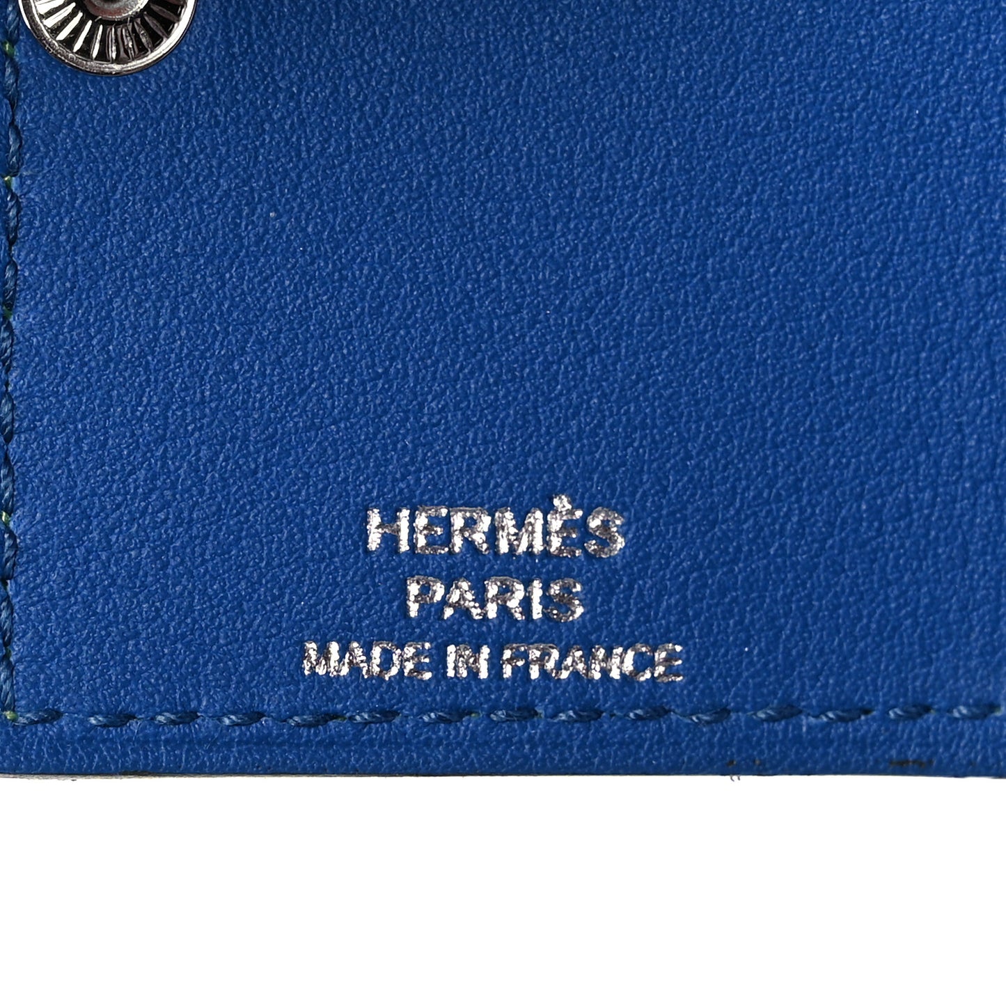 Evercolor Swift Verso Ulysse Nano Bag Charm Vert Criquet Bleu France