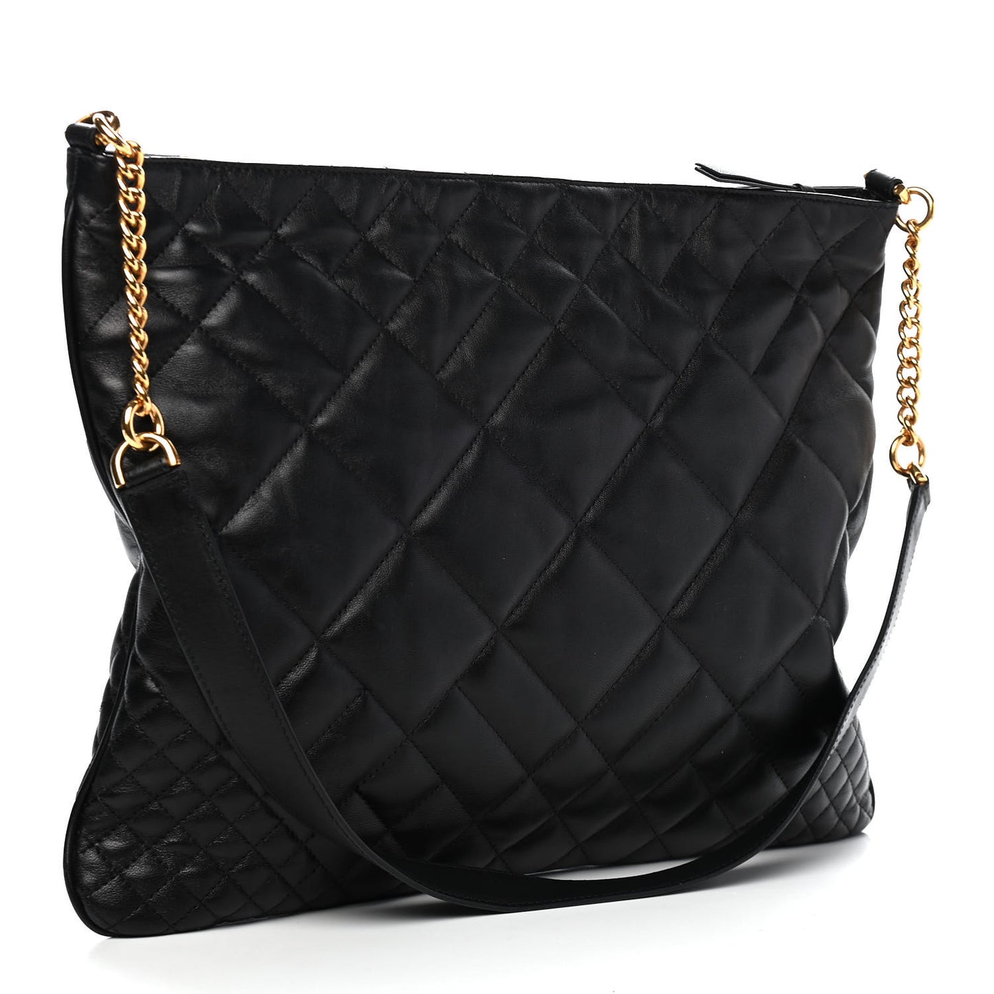 Nappa Printed Barocco Shoulder Bag Black