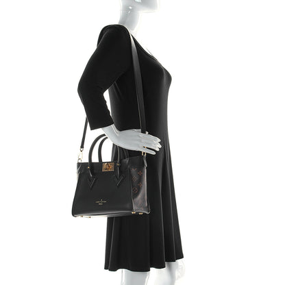 Louis Vuitton Calfskin Monogram On My Side PM Black 2 of 9