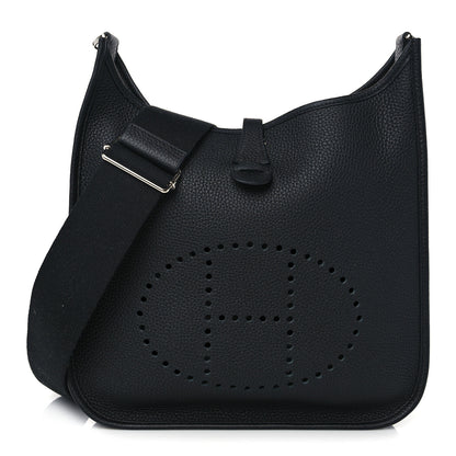Hermes Taurillon Clemence Evelyne III PM Black 1 of 9