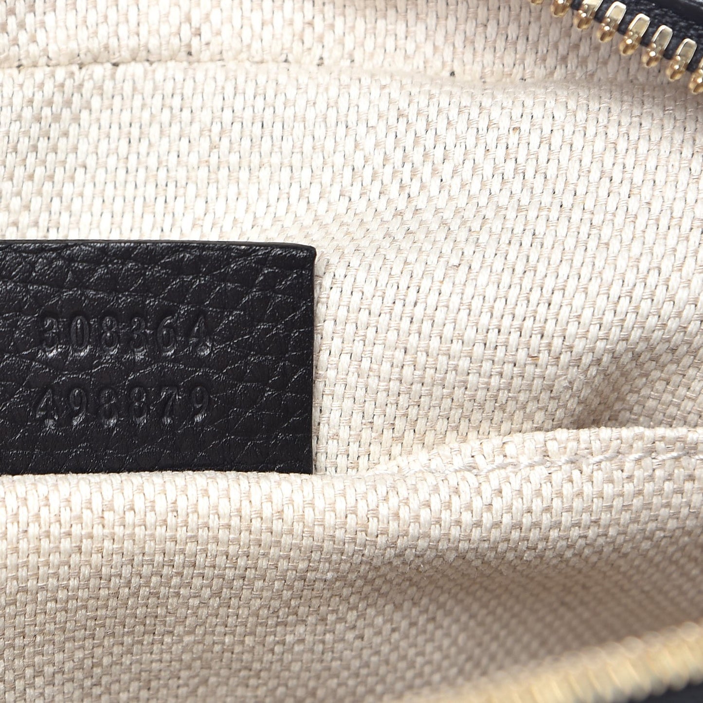 Pebbled Calfskin Small Soho Disco Bag Black