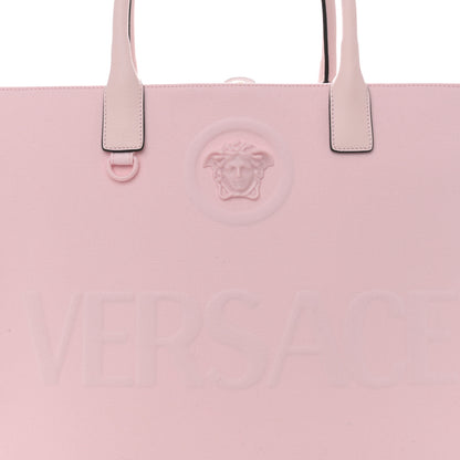 Versace Canvas Calfskin La Medusa Tote Bag Pink 8 of 14