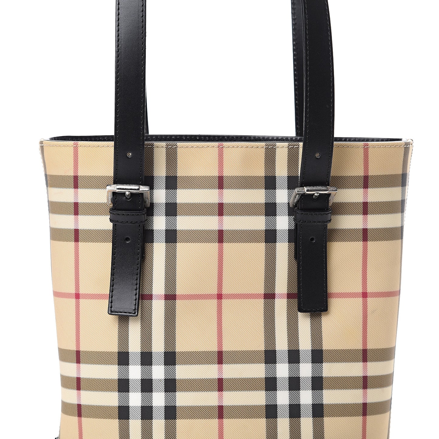 House Check Bucket Bag Black